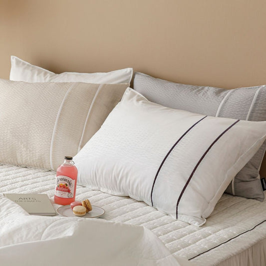 [CARESYS] Bamboo Seersucker Pillow Cover Only