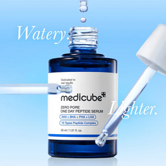 Medicube [Renew] Zero Pore One Day Peptide Serum 30ml – AHA·BHA·PHA·LHA + 10 Peptide Pore Serum