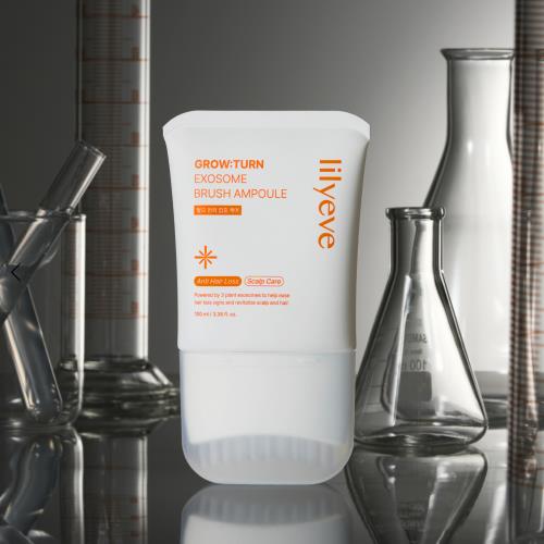 LILYEVE Grow:Turn Exosome Brush Ampoule 100ml – Scalp Care Serum with Built-in Brush